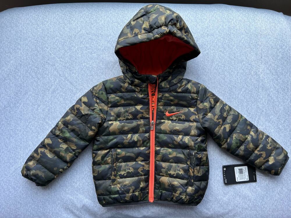 NEW Boys Nike Full Zip Puffer Jacket Size 24 Months